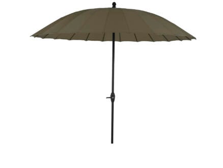 Garden Plus Shanghai parasol 2,7m met hendel taupe 1
