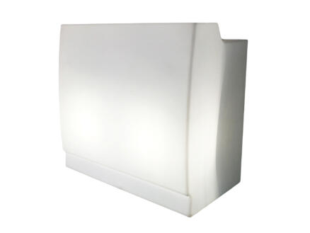 Sicilia table haute lumineuse 120x75 cm blanc 1