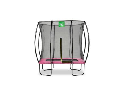 Silhouette trampoline 153x214 cm + veiligheidsnet roze 1