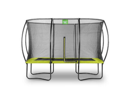 Silhouette trampoline 244x366 cm + filet de sécurité vert 1