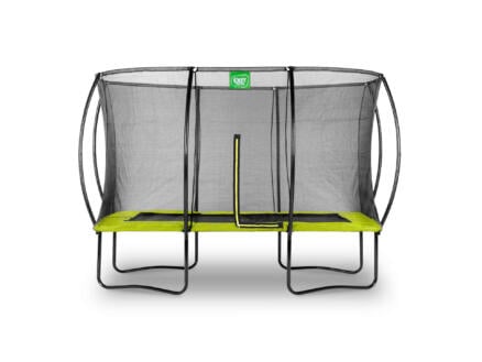 Silhouette trampoline 244x366 cm + veiligheidsnet groen 1