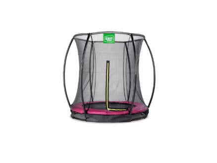 Silhouette trampoline ingegraven 183cm + veiligheidsnet roze 1