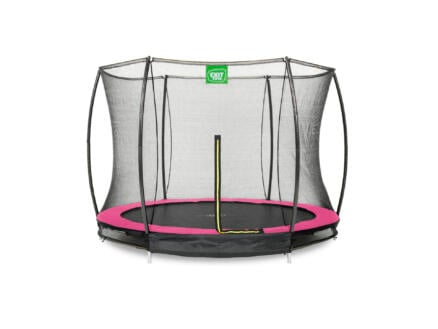 Silhouette trampoline ingegraven 305cm + veiligheidsnet roze 1