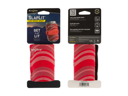 Nite Ize SlapLit manchon isolant LED pour canette rouge