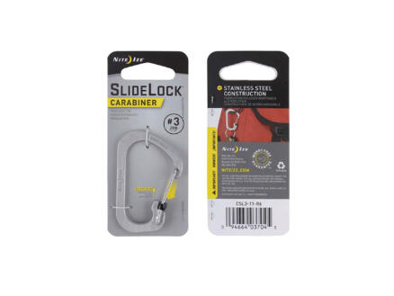 Nite Ize Slide Lock mousqueton 38,1x58,42 mm inox 1