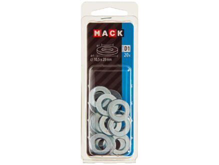 Mack Sluitringen 10,5x20 mm verzinkt 20 stuks 1