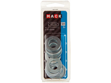 Mack Sluitringen 15x28 mm verzinkt 8 stuks 1
