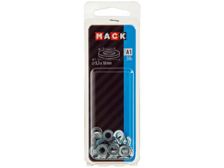 Mack Sluitringen 5,3x10 mm verzinkt 50 stuks 1