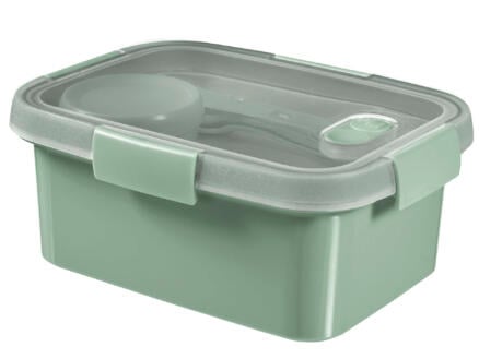 Curver Smart to Go Eco lunchbox 1,2l rechthoekig + bestek 1