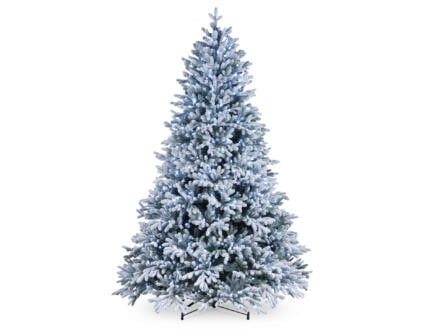 Snowy Hamilton witte kunstkerstboom met verlichting 183cm 1