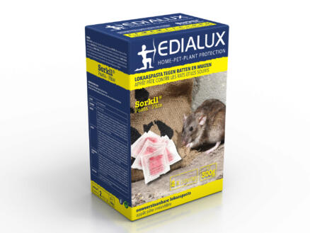 Edialux Sorkil pâte anti-rats & anti-souris 20x15 g 1