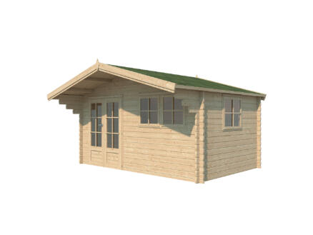 Woodlands Spa houten tuinhuis 445x295x261,3 cm blokhut 1