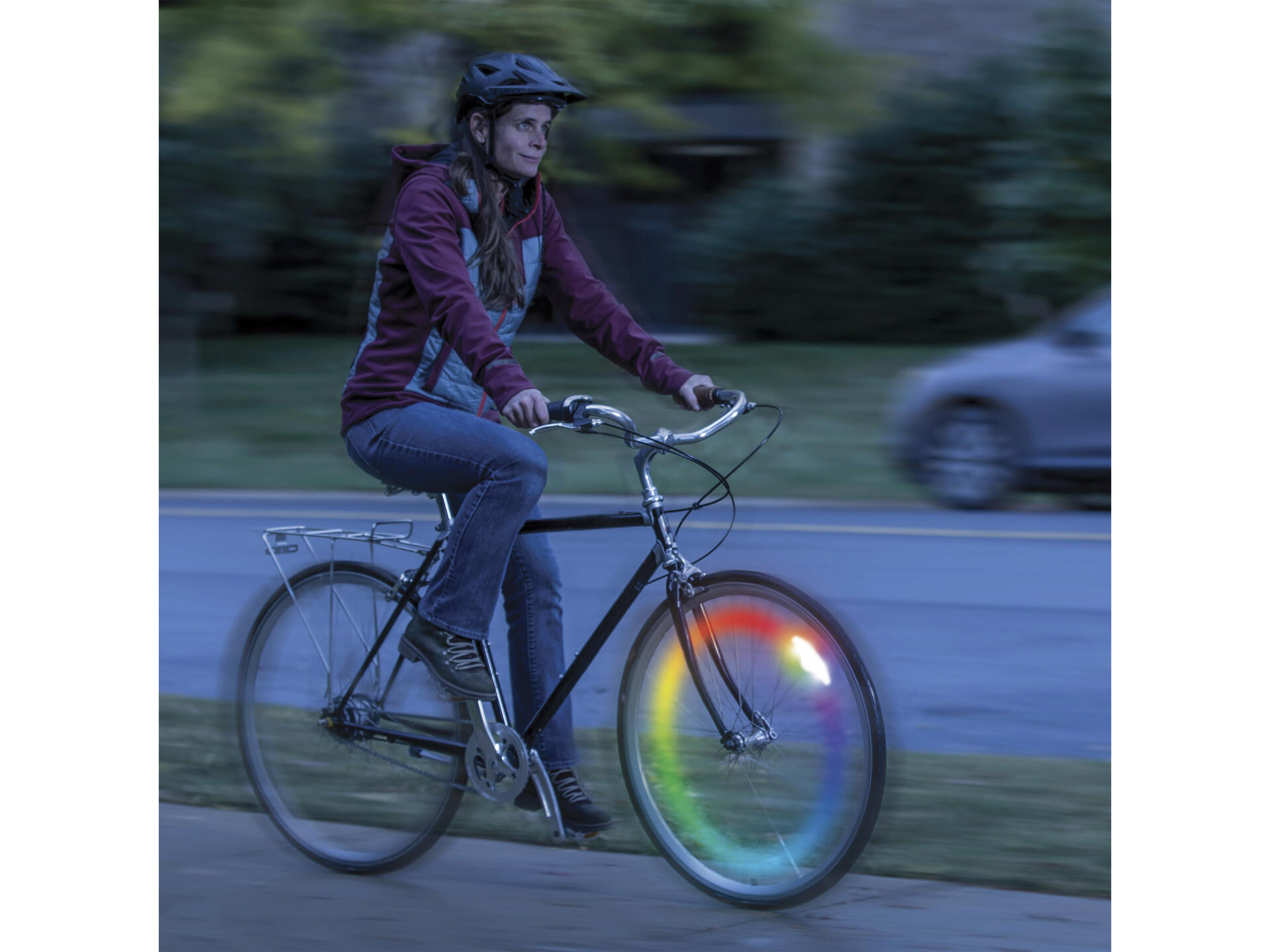 Nite Ize Spokelit Disc-O-Select éclairage roue de vélo LED rechargeable  multicolore