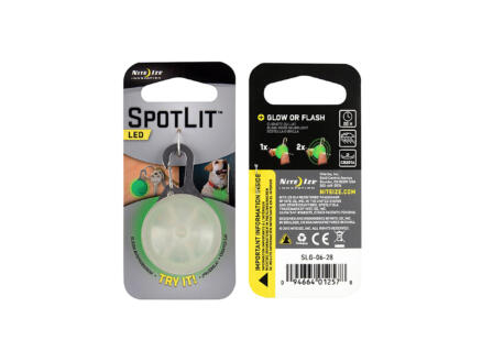 Nite Ize SpotLit lampe porte-clé LED mousqueton vert 1