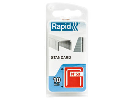 Rapid Standard agrafes type 53 10mm 1080 pièces 1