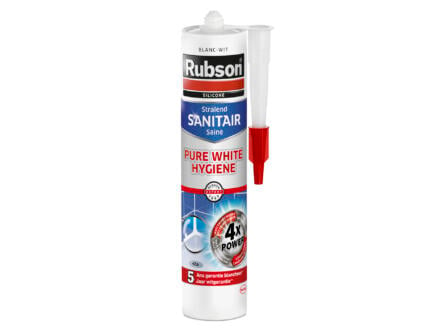 Rubson Stralend Sanitair Pure White Hygiene siliconenkit 280ml wit 1