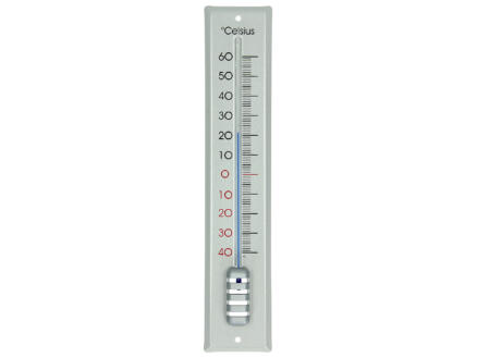 Thermometer 30cm metaal zilver 1