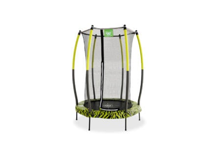 Tiggy Junior trampoline 140cm + filet de sécurité noir/vert 1