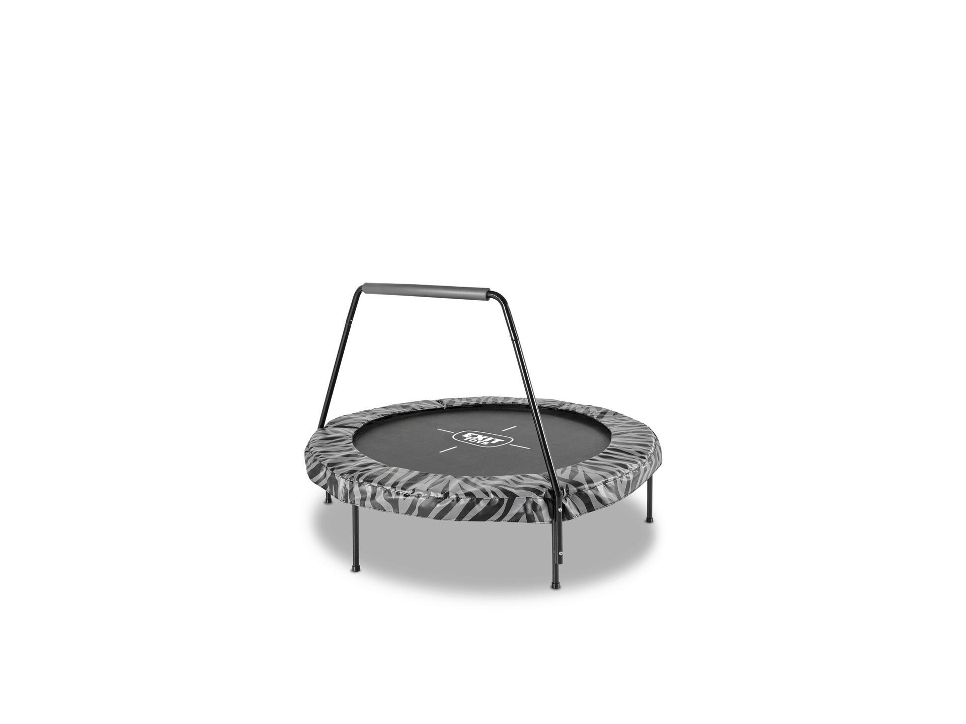 Exit Toys Tiggy Junior trampoline 140cm + support noir/gris