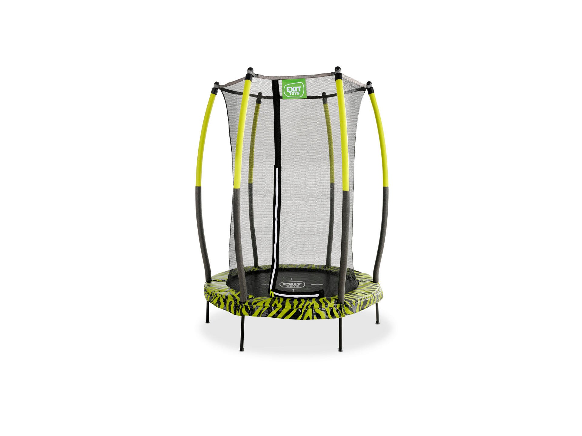 Exit Toys Tiggy Junior trampoline 140cm + veiligheidsnet zwart/groen