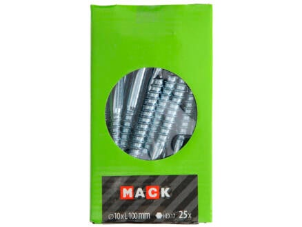Mack Tire-fond 10x100 mm zingué 25 pièces 1