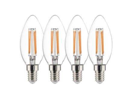 Sylvania ToLEDo RT CL LED kaarslamp filament E14 4,5W warm wit 4 stuks 1