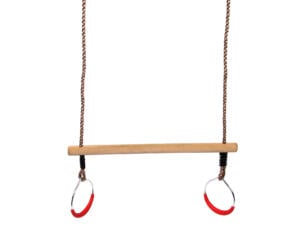 Trapèze balançoire + anneaux de gymnastique