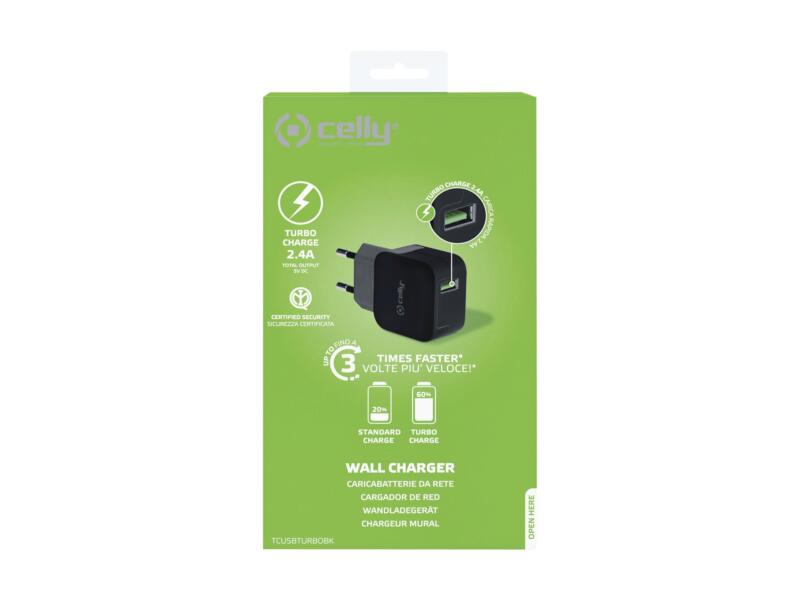 Celly Turbo 1 chargeur USB 2,4A