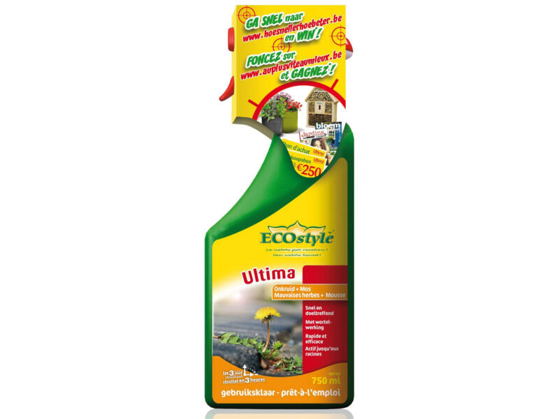 Ecostyle Ultima Spray Mauvaises Herbes Et Mousse 750ml Hubo Ecostyle Ultima Spray Mauvaises Herbes Et Mousse 750ml Hubo
