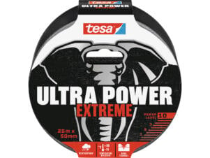 Tesa Ultra Power Extreme reparatietape 25m x 50mm zwart