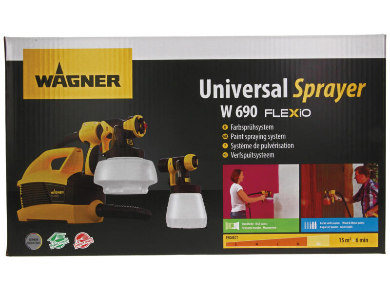 Wagner Universal Sprayer W690 Flexio pulvérisateur à peinture 630W