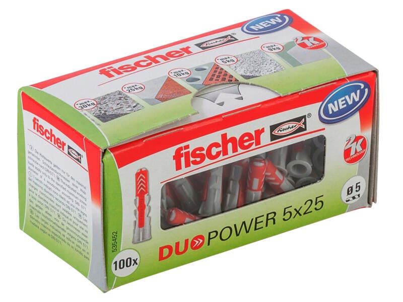 Fischer Universele plug Duopower 5x25 mm