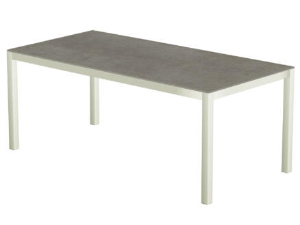 Uptown Dark table de jardin 200x100 cm blanc/gris 1