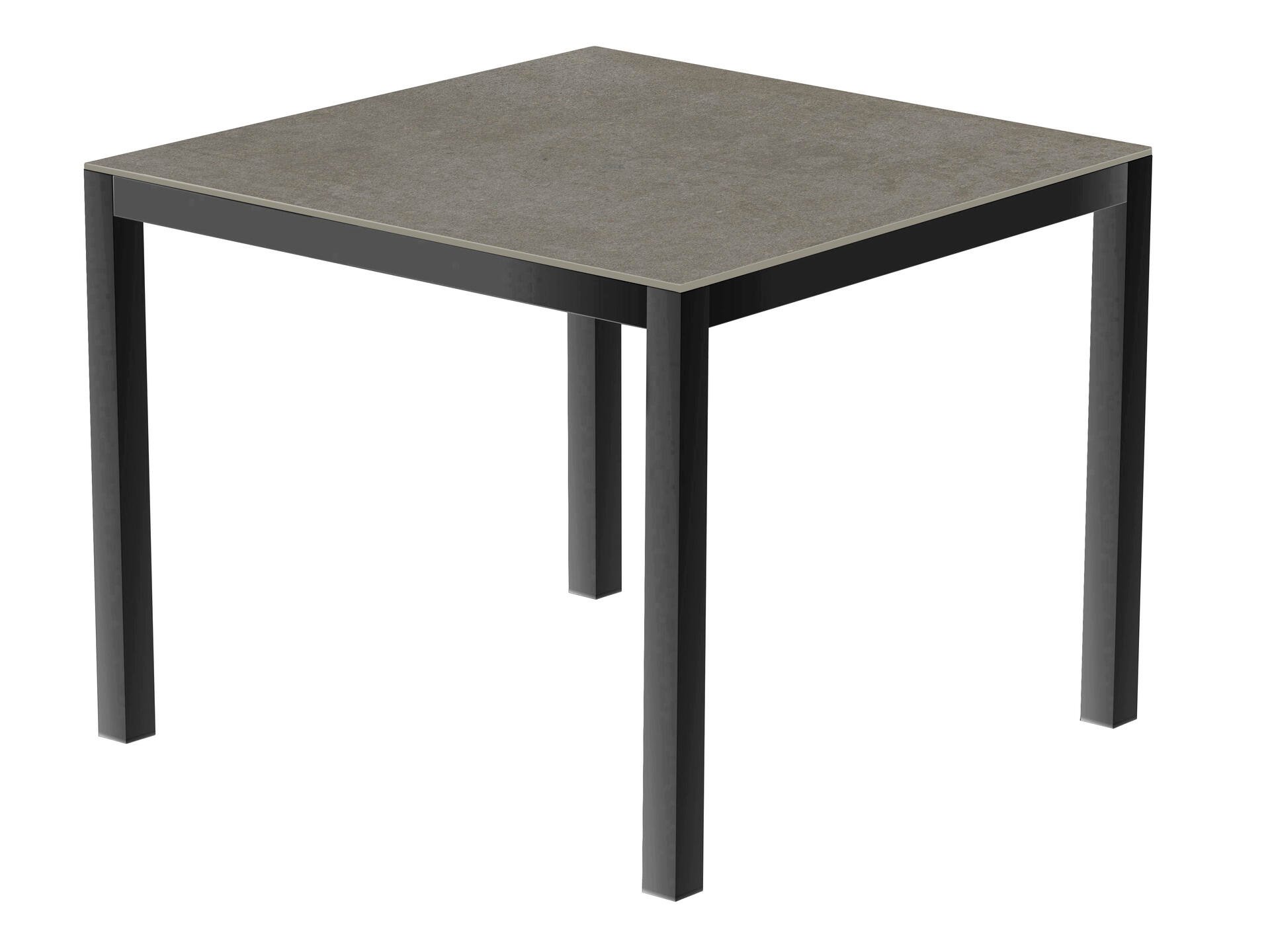 Uptown Dark table de jardin 90x90 cm anthracite | Hubo