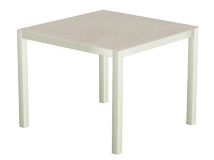 Uptown Light table de jardin 90x90 cm blanc/gris 1