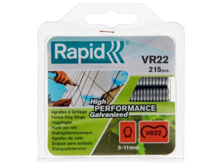 Rapid VR22 hogringen 5-11 mm grijs 215 stuks 1