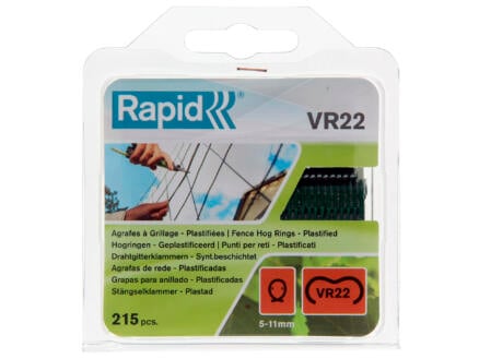 Rapid VR22 hogringen 5-11 mm groen 215 stuks 1