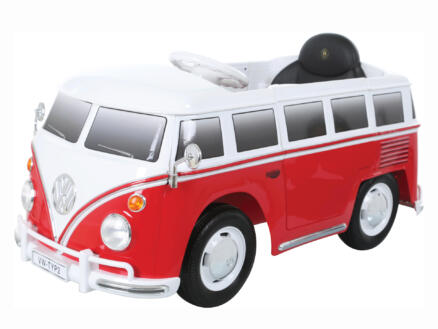 VW Bus elektrische kinderauto rood met afstandsbediening 1