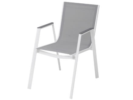 Garden Plus Vera chaise de jardin blanc/gris 1