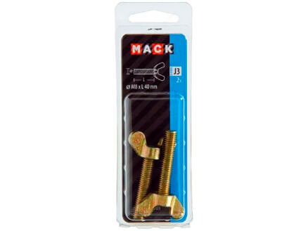 Mack Vis à ailettes 40x8 mm bichromate 2 pièces 1