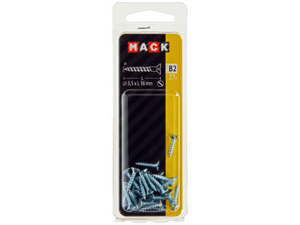 Mack Vis à bois 16x3,5 mm zingué 27 pièces 1