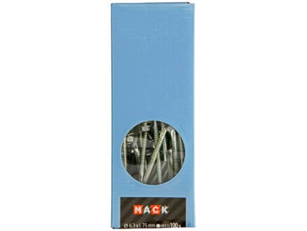 Mack Vis autoforantes H10 75x6,3 mm zingué 100 pièces 1