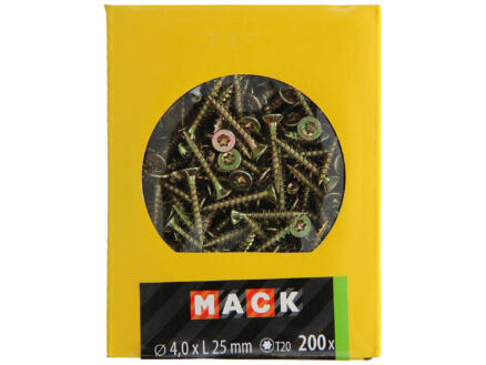 Mack Vis pour aggloméré TX20 25x4 mm bichromate 200 pièces 1