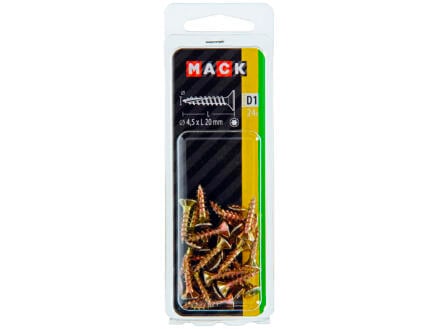 Mack Vis pour aggloméré TX25 20x4,5 mm bichromate 24 pièces 1