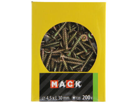 Mack Vis pour aggloméré TX25 30x4,5 mm bichromate 200 pièces 1