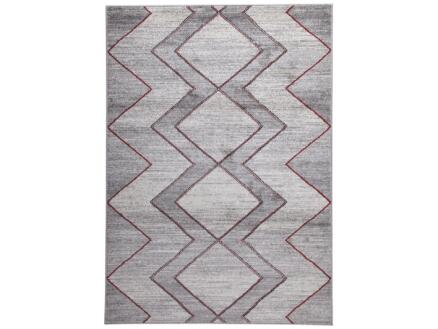 Vivace Casa J tapis 230x160 cm blanc/gris/rouge