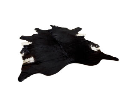Vivace Leather Cow tapijt 100x110 cm zwart/wit 1