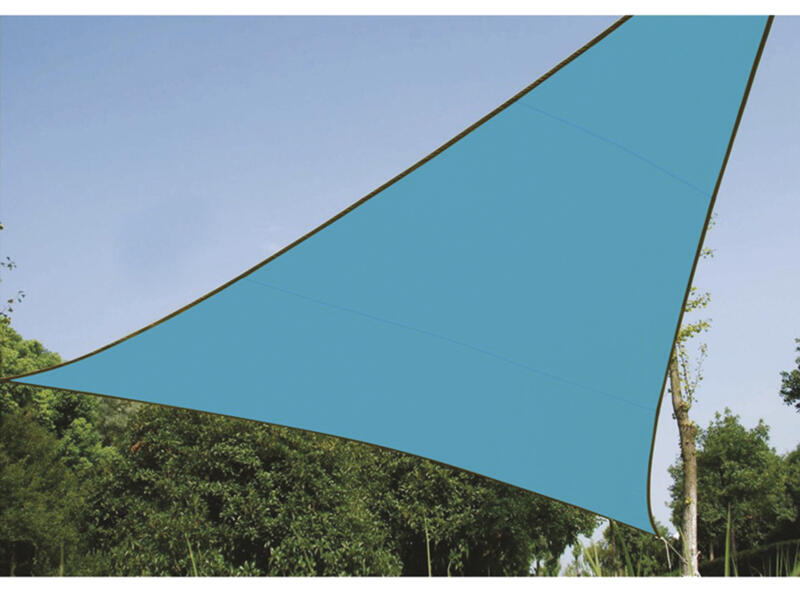 Voile d'ombrage triangulaire 360x360x360 cm bleu