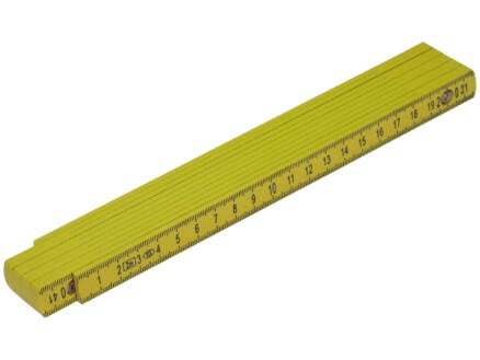 Mack Vouwmeter 2m kunststof geel 1