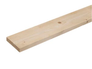 Vurenhout ruw 22x100 mm 300cm